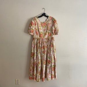 Laura Ashley floral dress.